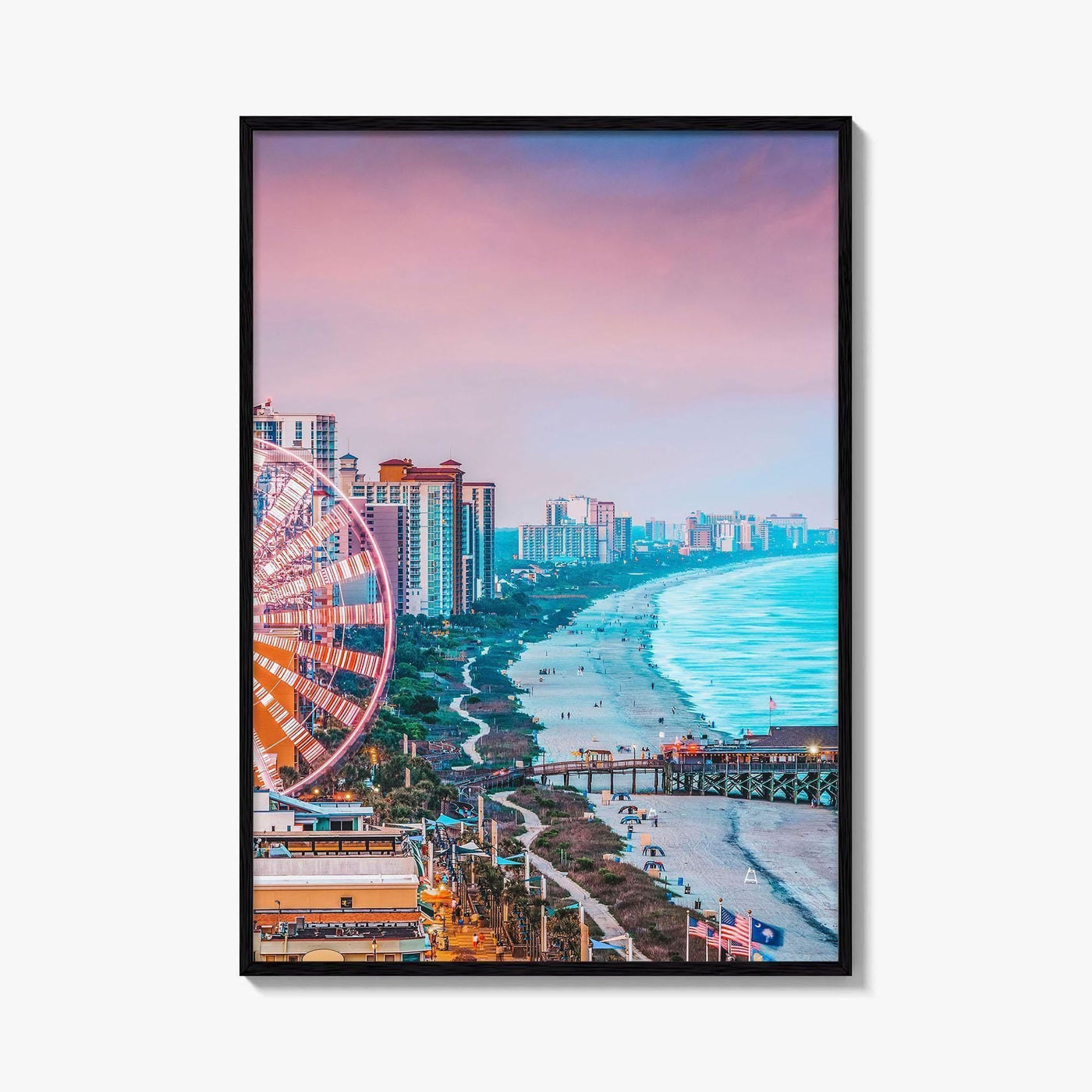 Myrtle Beach Skyline Fine Art Photo Print, Wall Decor, South Carolina Poster, USA