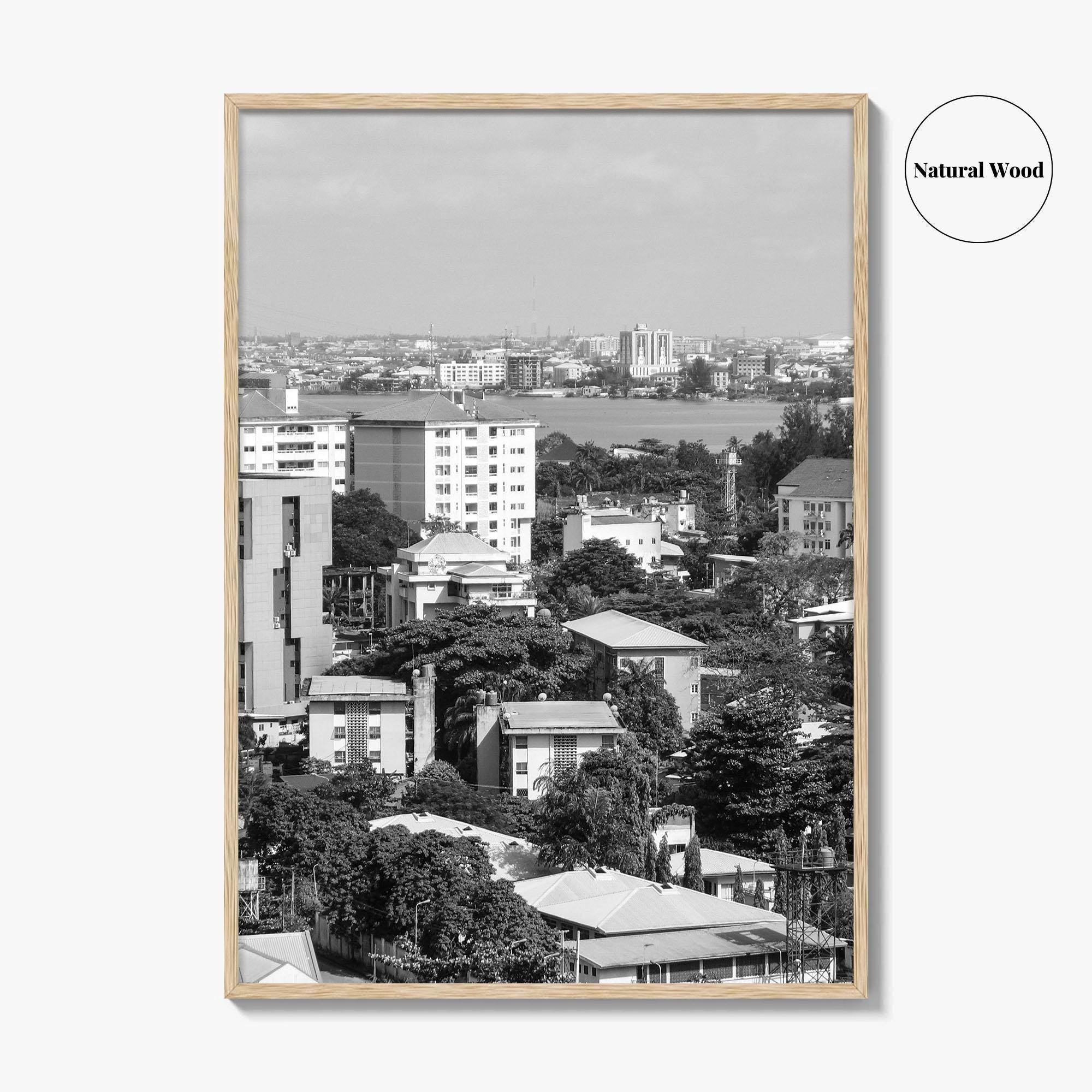 Lagos Black and White Fine Art Photo Print, Nigeria Wall Decor, Photo Poster