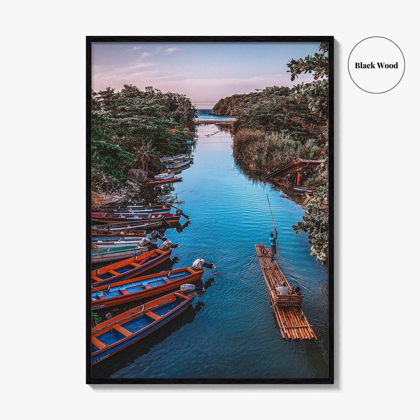 Jamaica Fine Art Photo Print, White River Rafting, St Ann, Ocho Rios Wall Poster