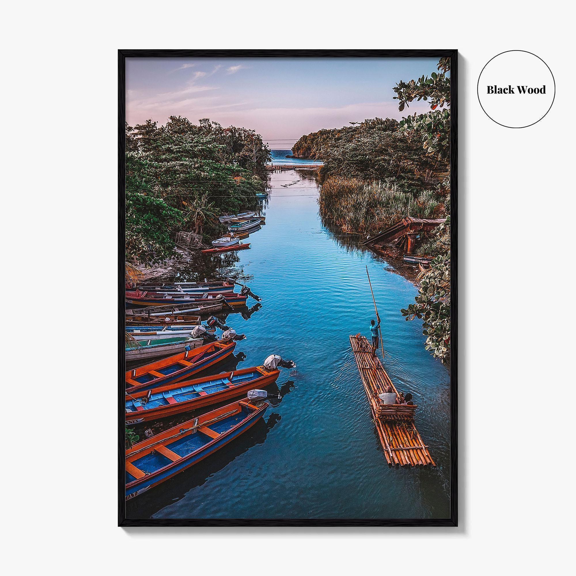Jamaica Fine Art Photo Print, White River Rafting, St Ann, Ocho Rios Wall Poster