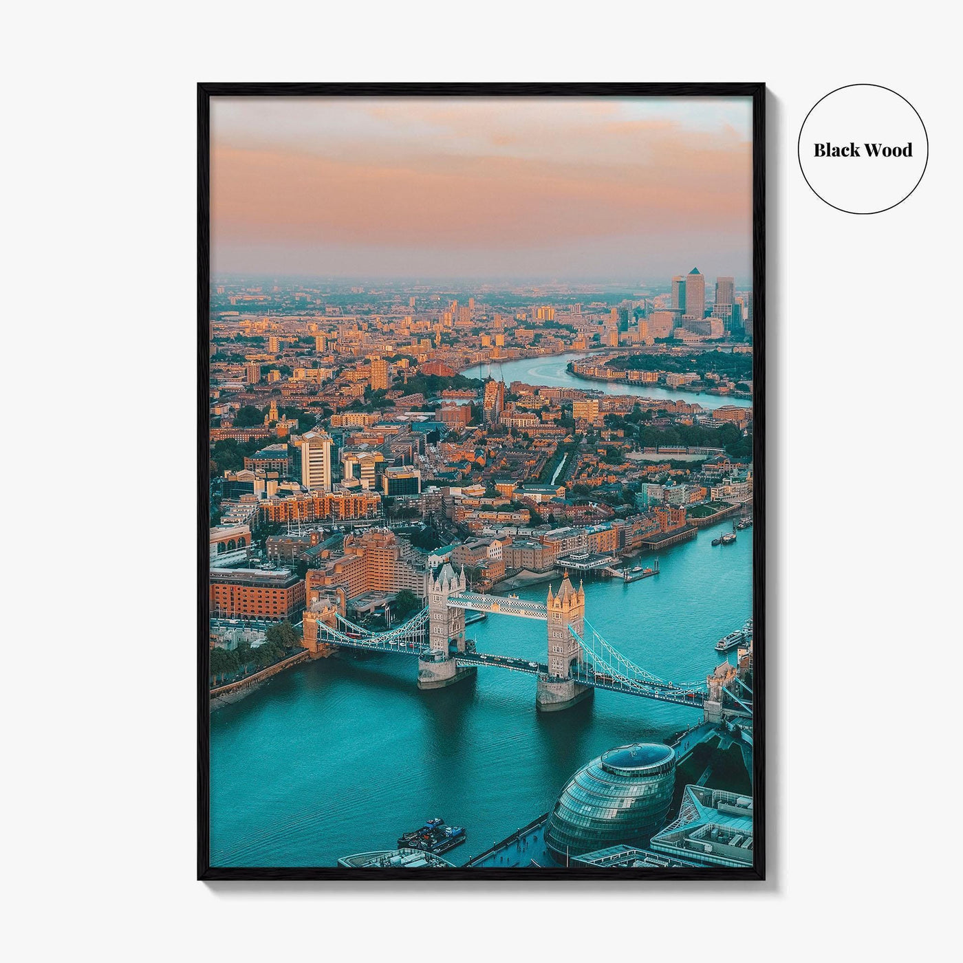 London Skyline Fine Art Photo Print, Thames River, England, UK, Wall Decor, Poster