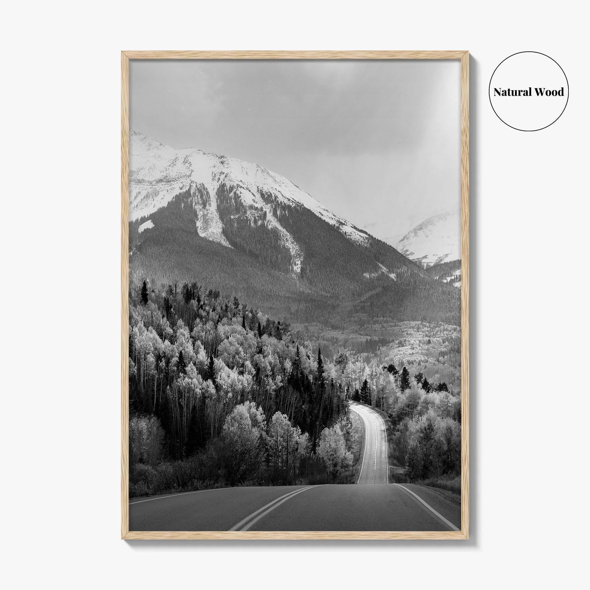 Telluride Colorado Black and White Fine Art Photo Print, Mountain Village CO Poster
