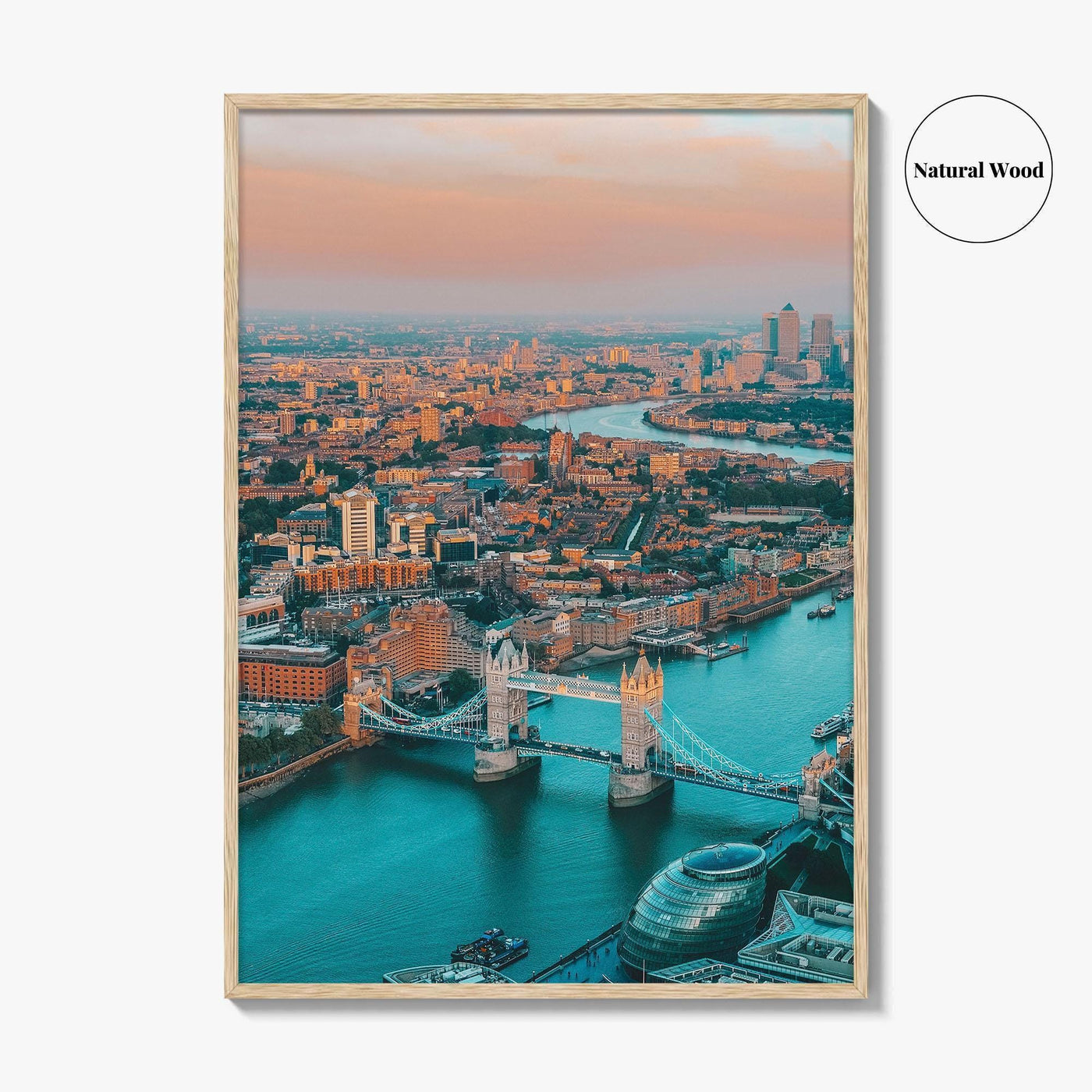 London Skyline Fine Art Photo Print, Thames River, England, UK, Wall Decor, Poster