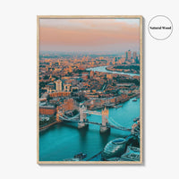 London Skyline Fine Art Photo Print, Thames River, England, UK, Wall Decor, Poster