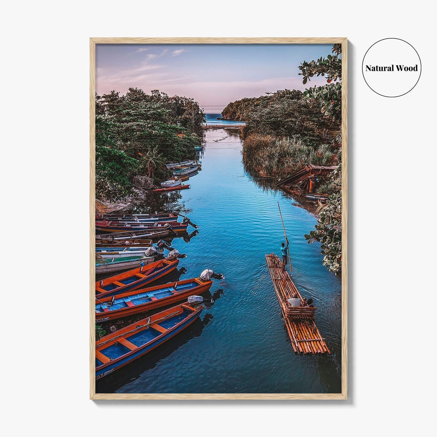 Jamaica Fine Art Photo Print, White River Rafting, St Ann, Ocho Rios Wall Poster
