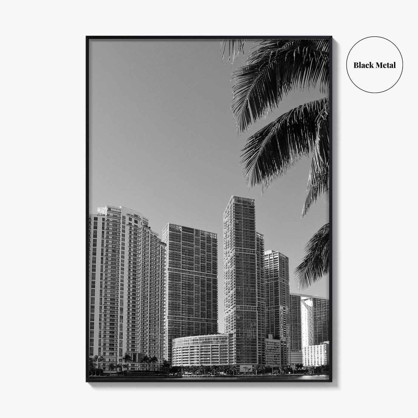 Miami Black and White Fine Art Photo Print, South Beach, Florida Wall Poster, USA