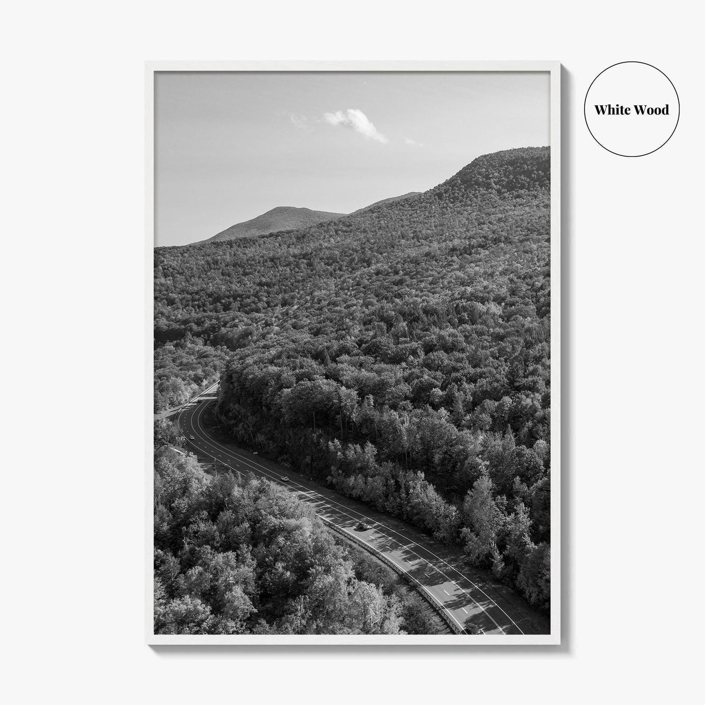 Catskill Mountains Black and White Fine Art Photo Print, New York Poster