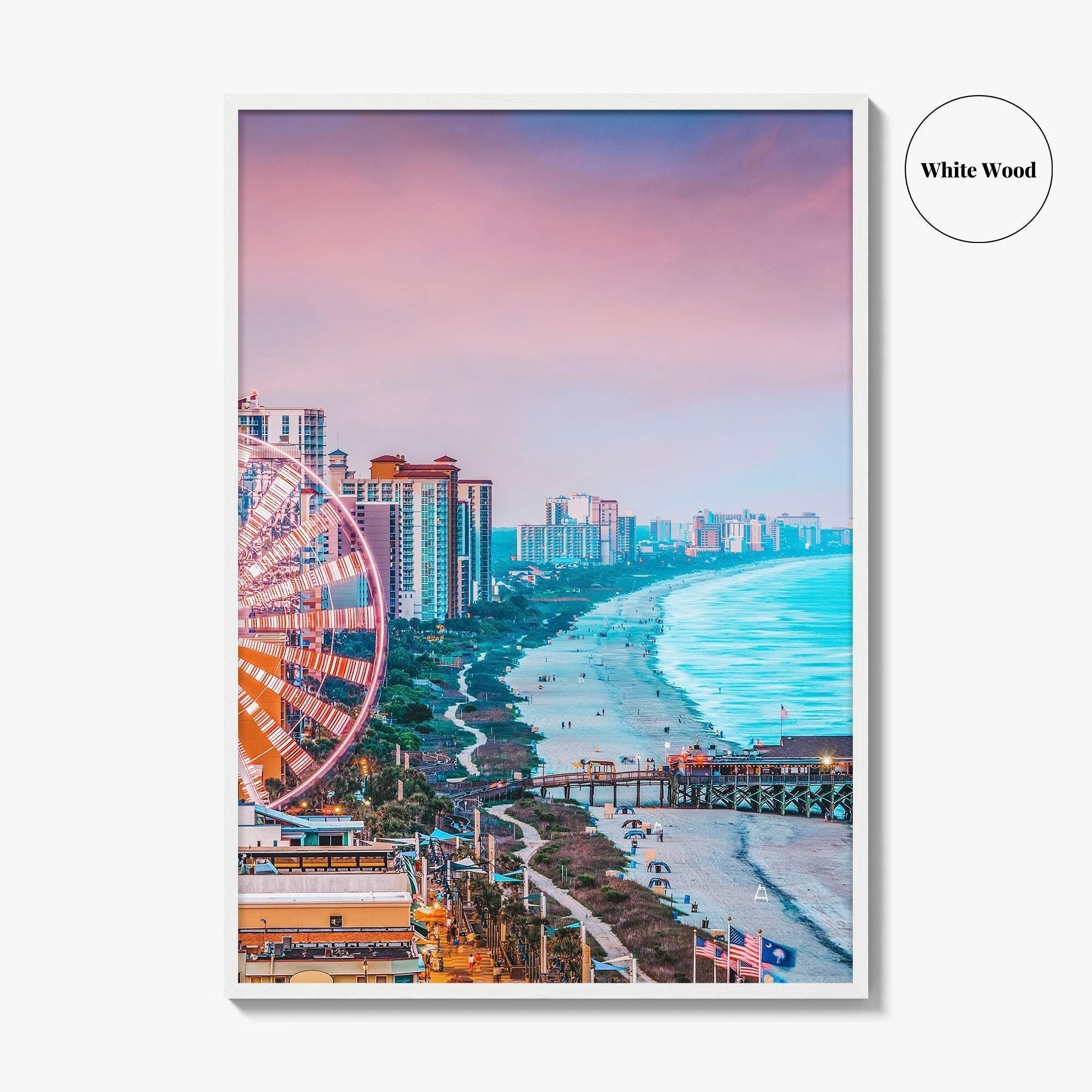 Myrtle Beach Skyline Fine Art Photo Print, Wall Decor, South Carolina Poster, USA