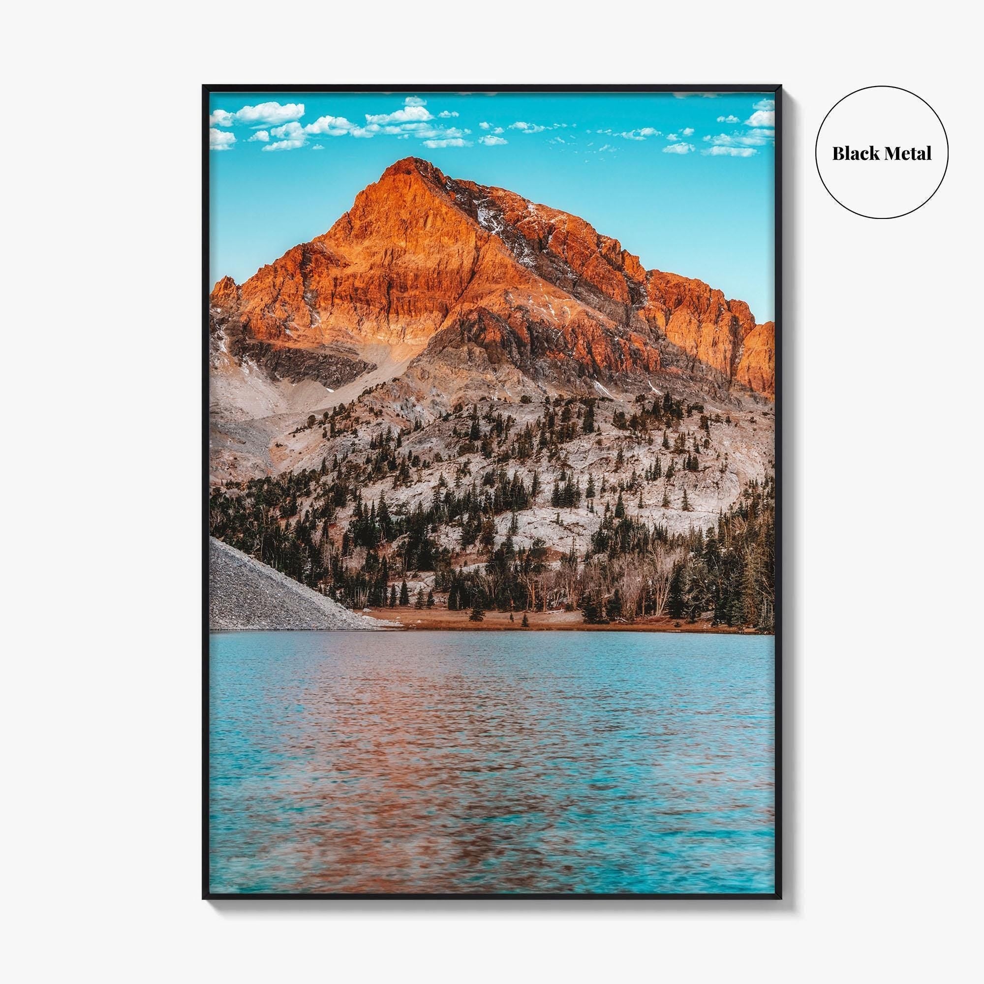 Mount Idaho Fine Art Photo Print, Mountain Lake, USA Wall Decor Poster