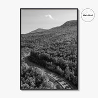 Catskill Mountains Black and White Fine Art Photo Print, New York Poster