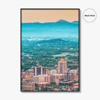 Roanoke Skyline Fine Art Photo Print, Virginia USA, Downtown, Wall Decor, Poster