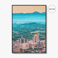 Roanoke Skyline Fine Art Photo Print, Virginia USA, Downtown, Wall Decor, Poster