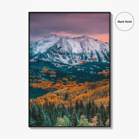 Crested Butte Fine Art Photo Print, Kebler Pass, East Beckwith Mountain, Colorado Poster