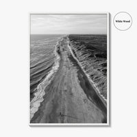 Denmark Black and White Fine Art Photo Print, West Jutland Wall Decor, Hvide Sande