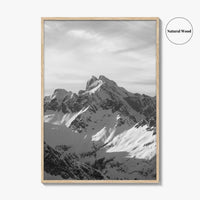 Tantalus Range Black and White Fine Art Photo Print, Squamish Vancouver Canada Poster