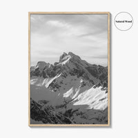 Tantalus Range Black and White Fine Art Photo Print, Squamish Vancouver Canada Poster