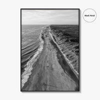 Denmark Black and White Fine Art Photo Print, West Jutland Wall Decor, Hvide Sande