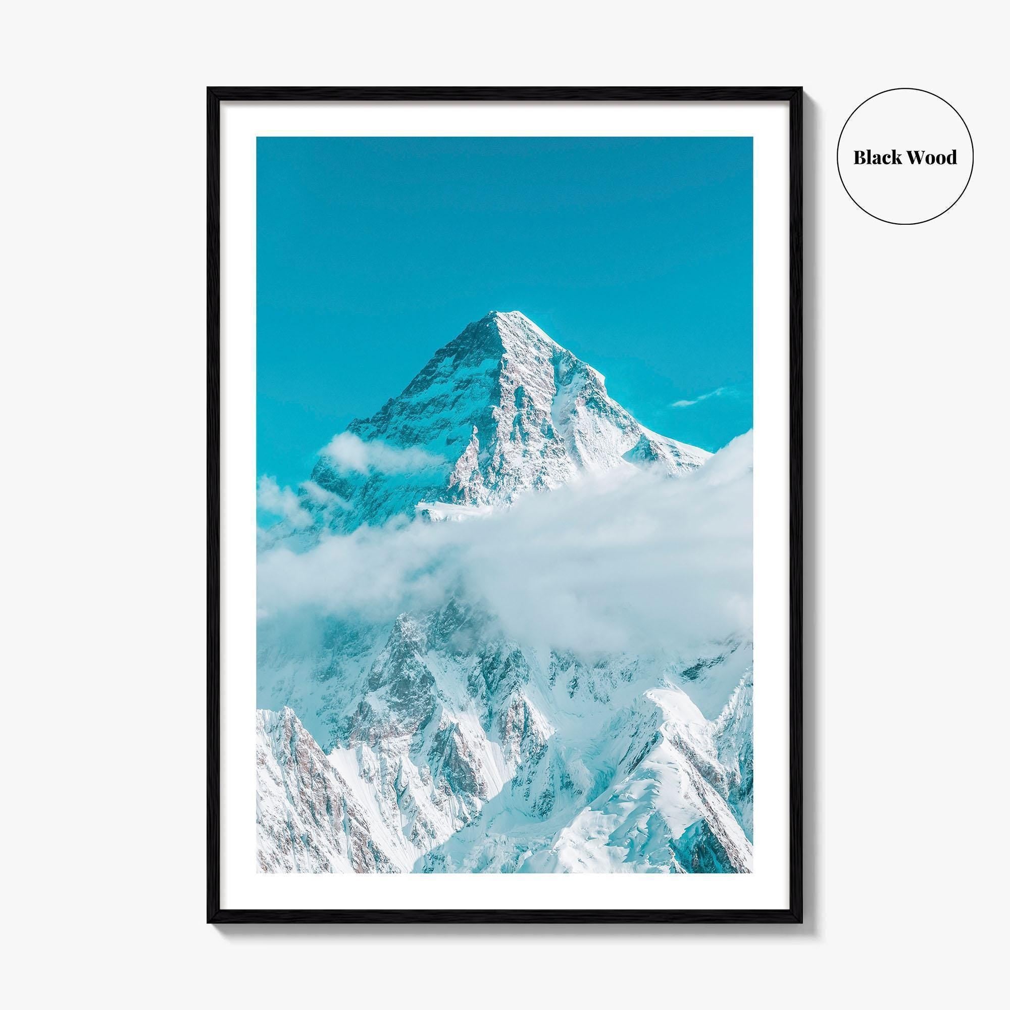 K2 Fine Art Photo Print, Concordia, Karakoram, Gilgit-Baltistan, Pakistan, Panoramic Wall Poster