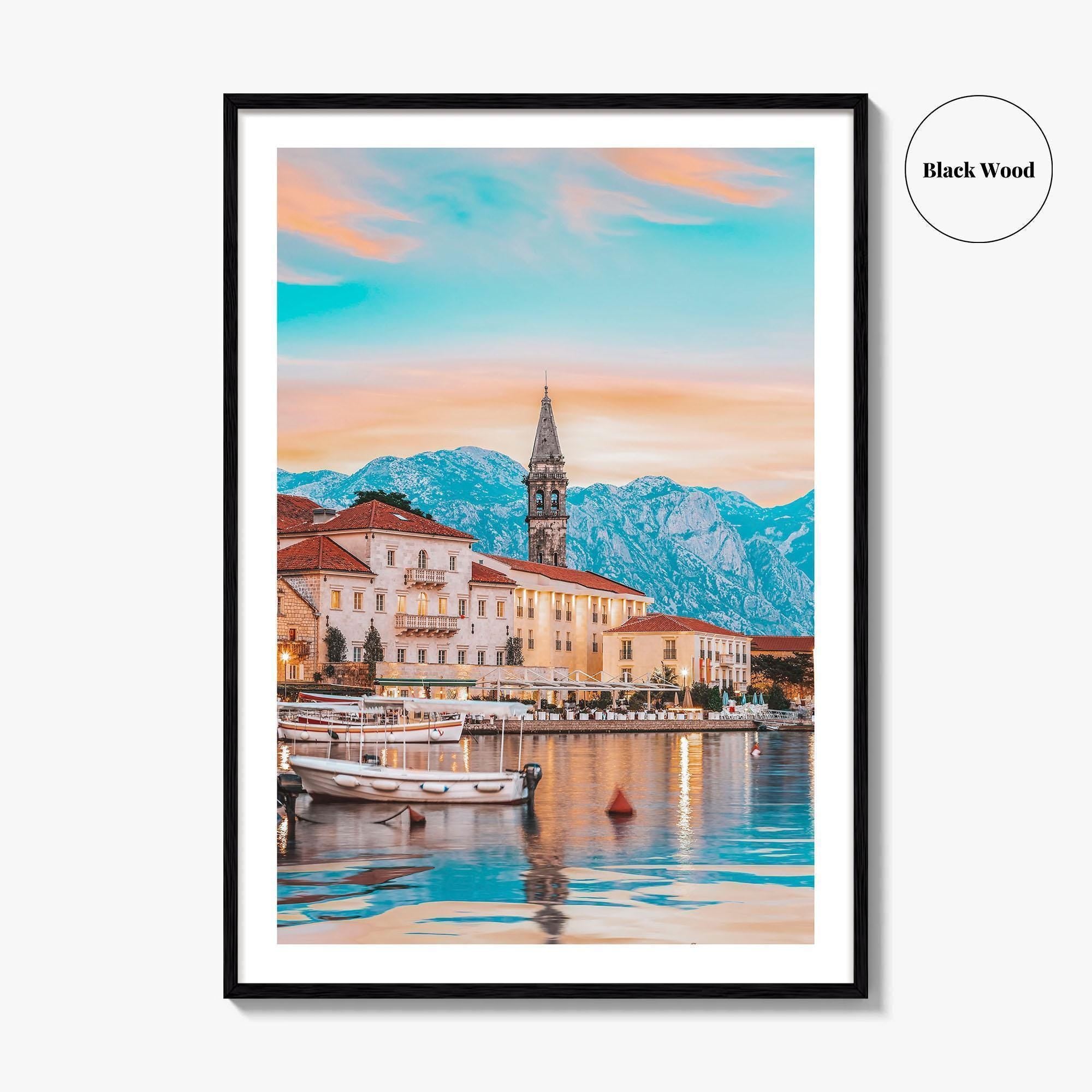 Perast Fine Art Photo Print, Kotor, Bay of Kotor, Montenegro Wall Decor Poster