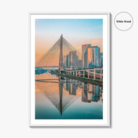 Sao Paulo Skyline Fine Art Photo Print, Vertical Wall Decor Poster, Brazil City