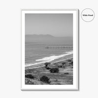 Pacifica Black and White Fine Art Photo Print, Mori Point California Poster USA