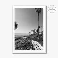Laguna Beach Black and White Fine Art Photo Print, Orange County, California, USA