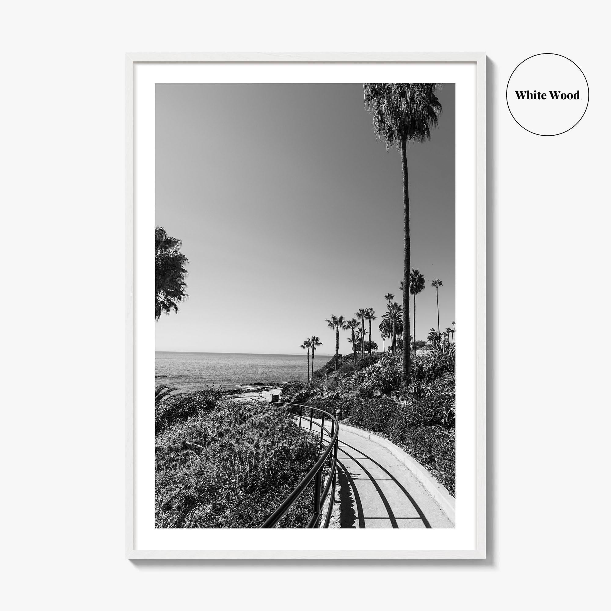 Laguna Beach Black and White Fine Art Photo Print, Orange County, California, USA