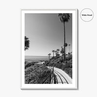 Laguna Beach Black and White Fine Art Photo Print, Orange County, California, USA