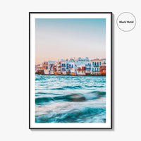 Mykonos Fine Art Photo Print, Little Venice, Greece Wall Art, Aegean Sea