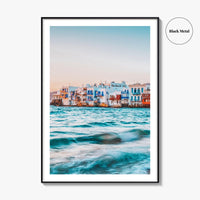 Mykonos Fine Art Photo Print, Little Venice, Greece Wall Art, Aegean Sea