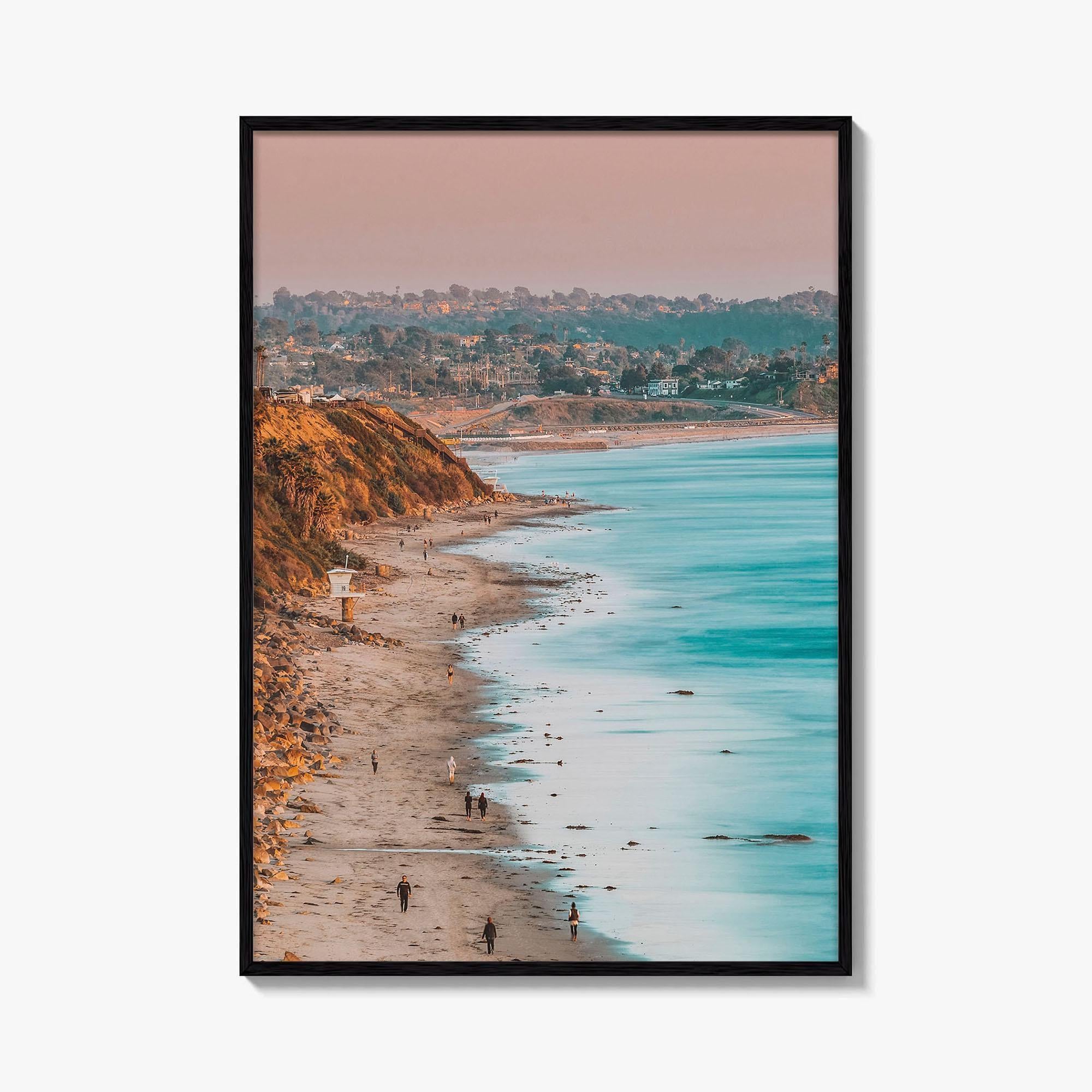 Encinitas Fine Art Photo Print, San Elijo State Beach, San Diego, California, USA