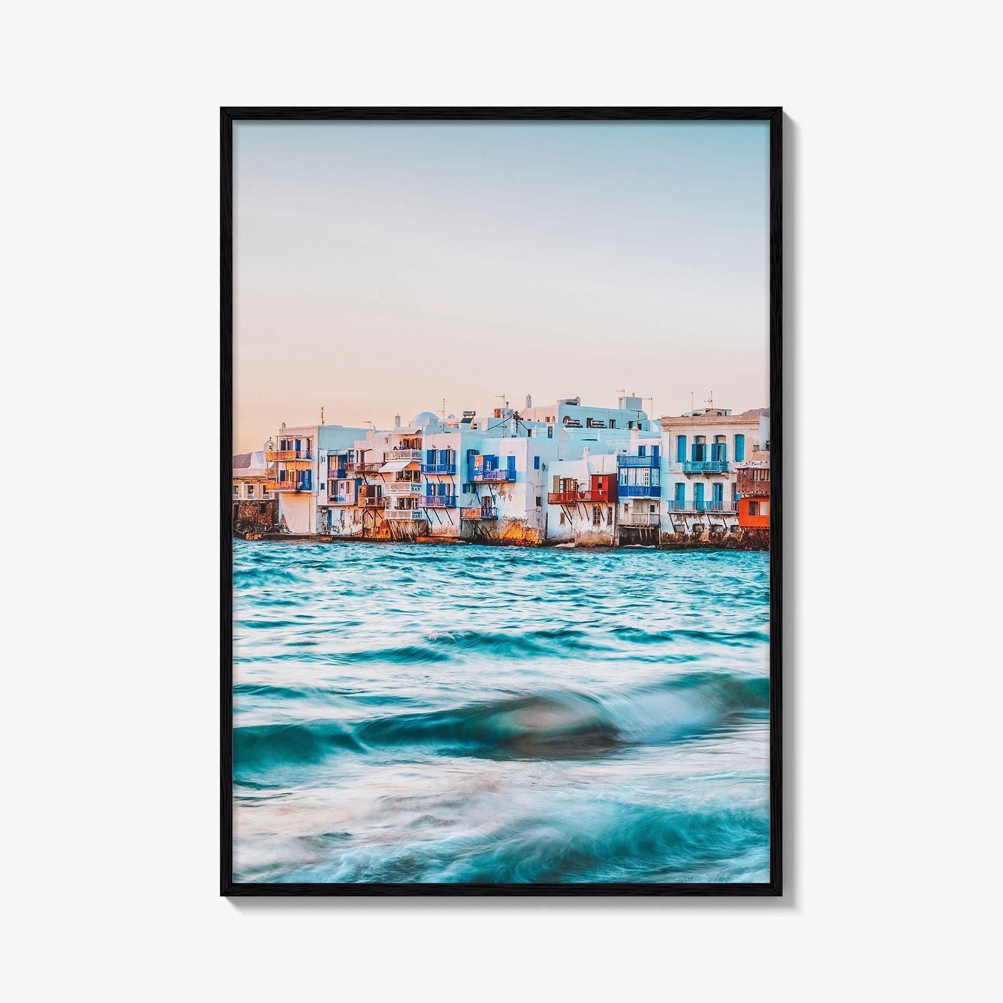 Mykonos Fine Art Photo Print, Little Venice, Greece Wall Art, Aegean Sea