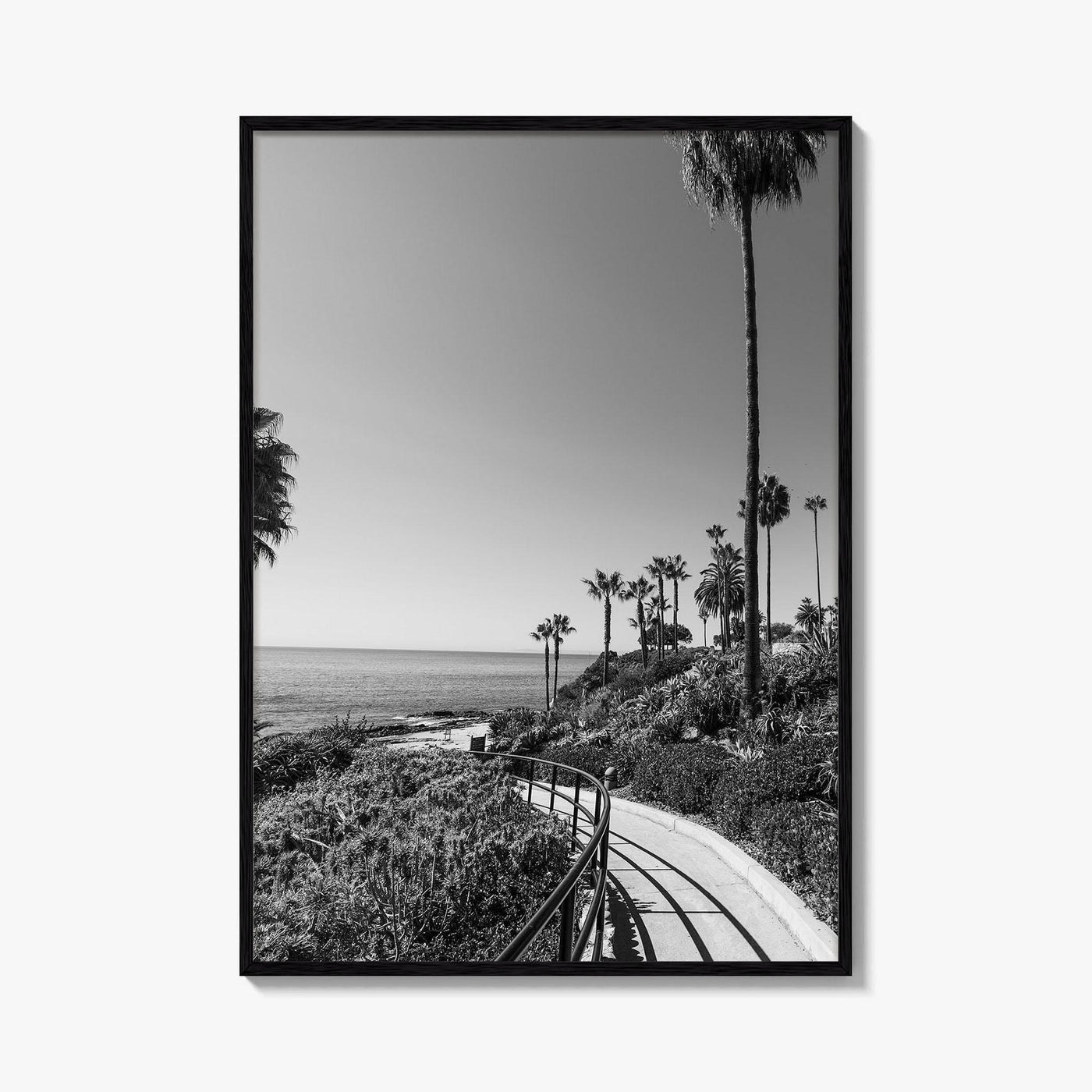 Laguna Beach Black and White Fine Art Photo Print, Orange County, California, USA