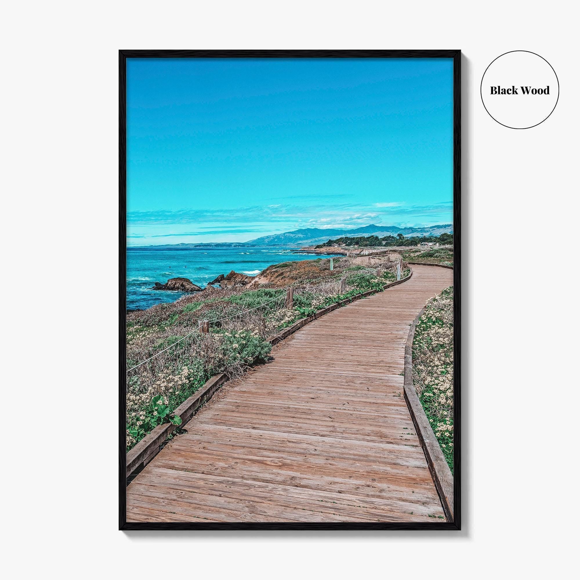 Cambria Fine Art Photo Print, Moonstone Beach Boardwalk, California, USA Wall Decor Poster