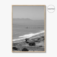 Pacifica Black and White Fine Art Photo Print, Mori Point California Poster USA