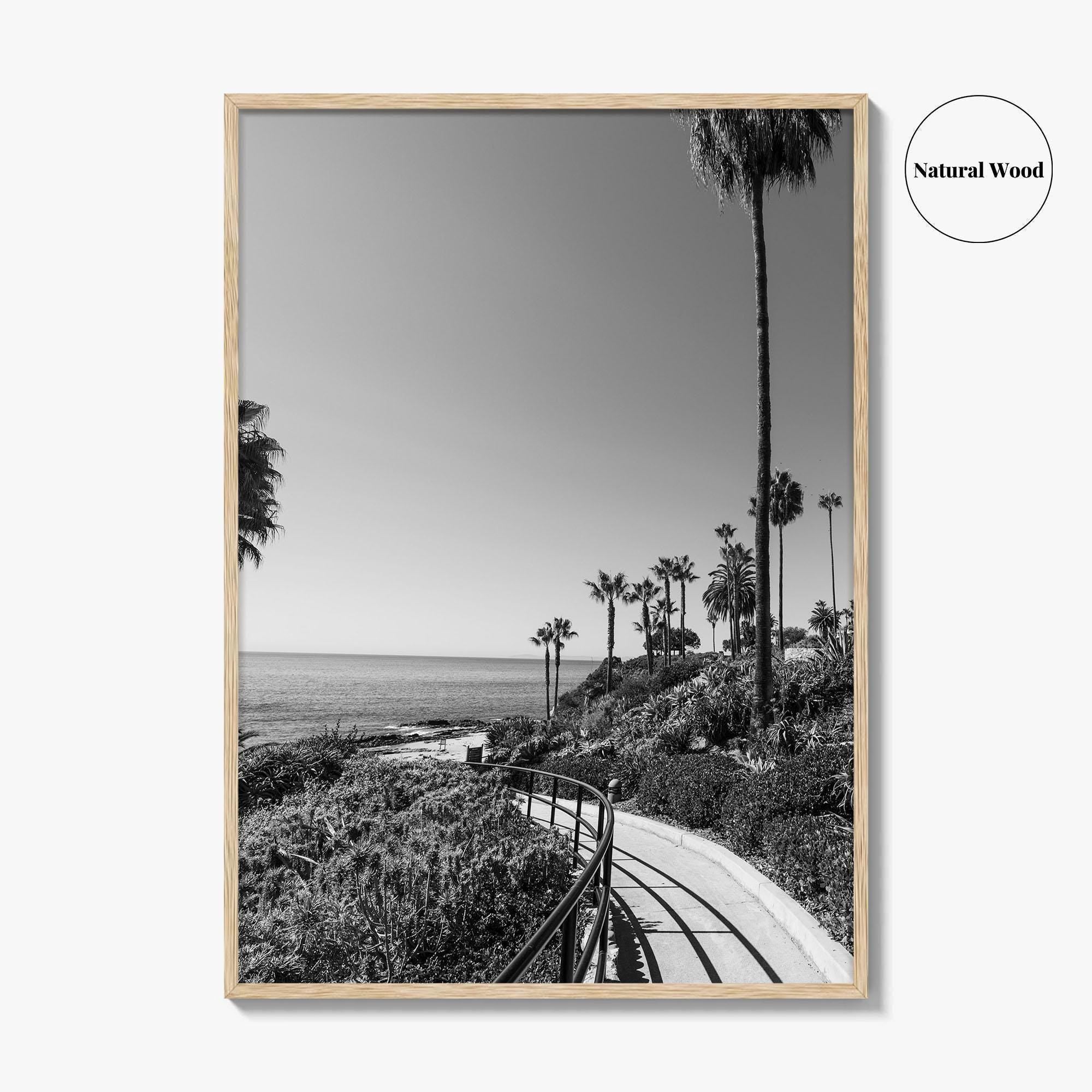 Laguna Beach Black and White Fine Art Photo Print, Orange County, California, USA