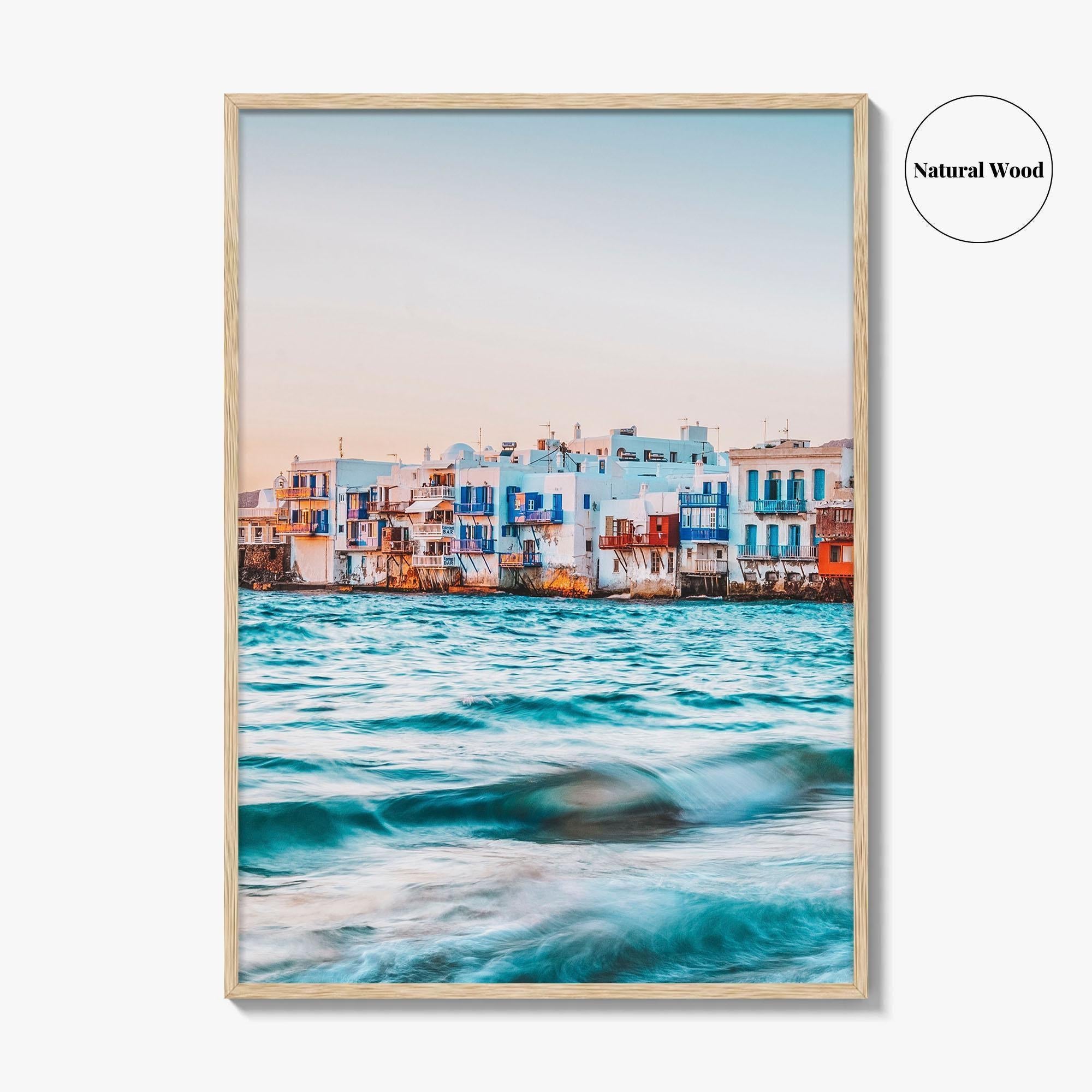 Mykonos Fine Art Photo Print, Little Venice, Greece Wall Art, Aegean Sea