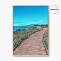 Cambria Fine Art Photo Print, Moonstone Beach Boardwalk, California, USA Wall Decor Poster