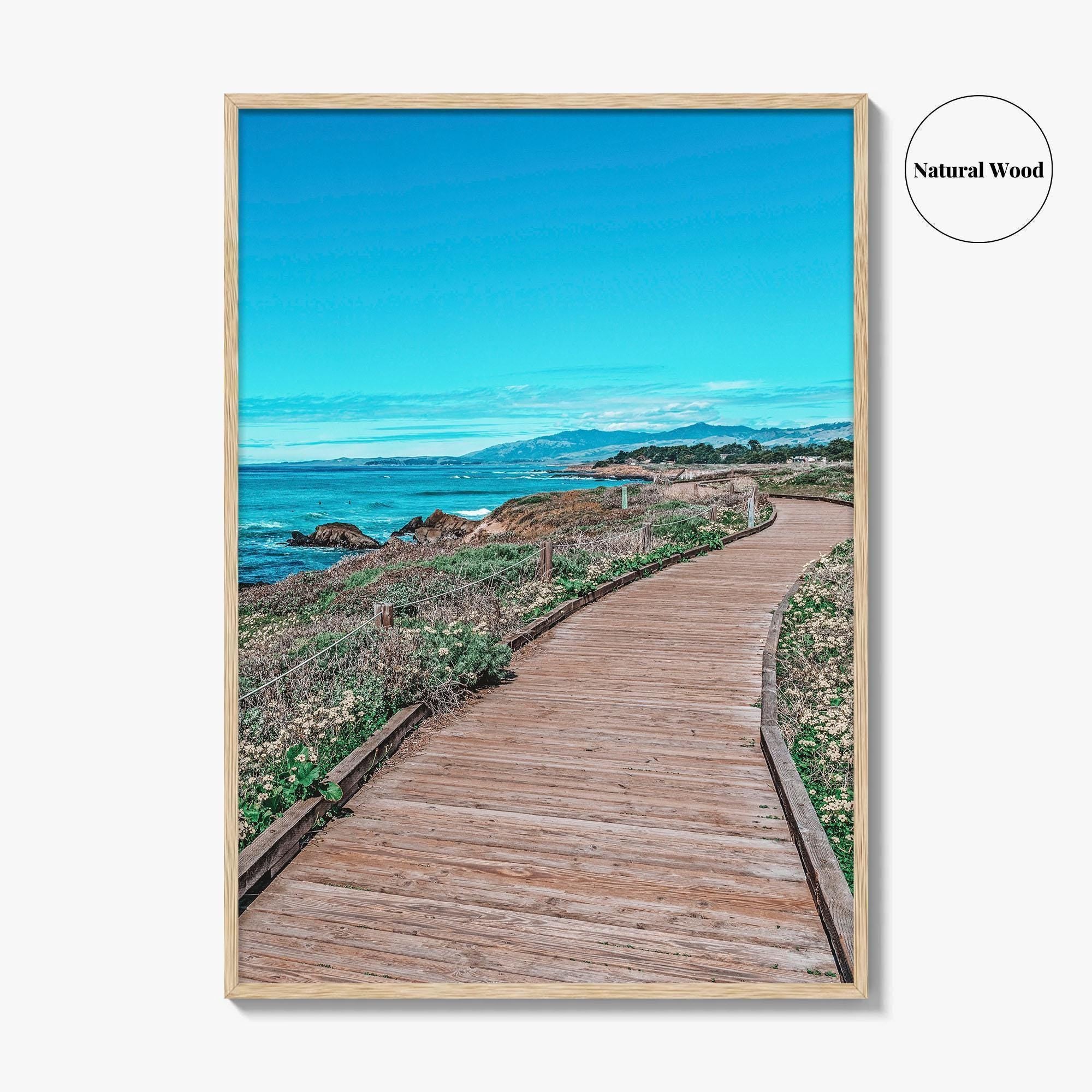 Cambria Fine Art Photo Print, Moonstone Beach Boardwalk, California, USA Wall Decor Poster
