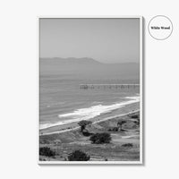 Pacifica Black and White Fine Art Photo Print, Mori Point California Poster USA
