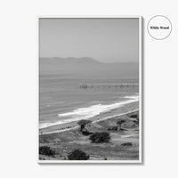 Pacifica Black and White Fine Art Photo Print, Mori Point California Poster USA