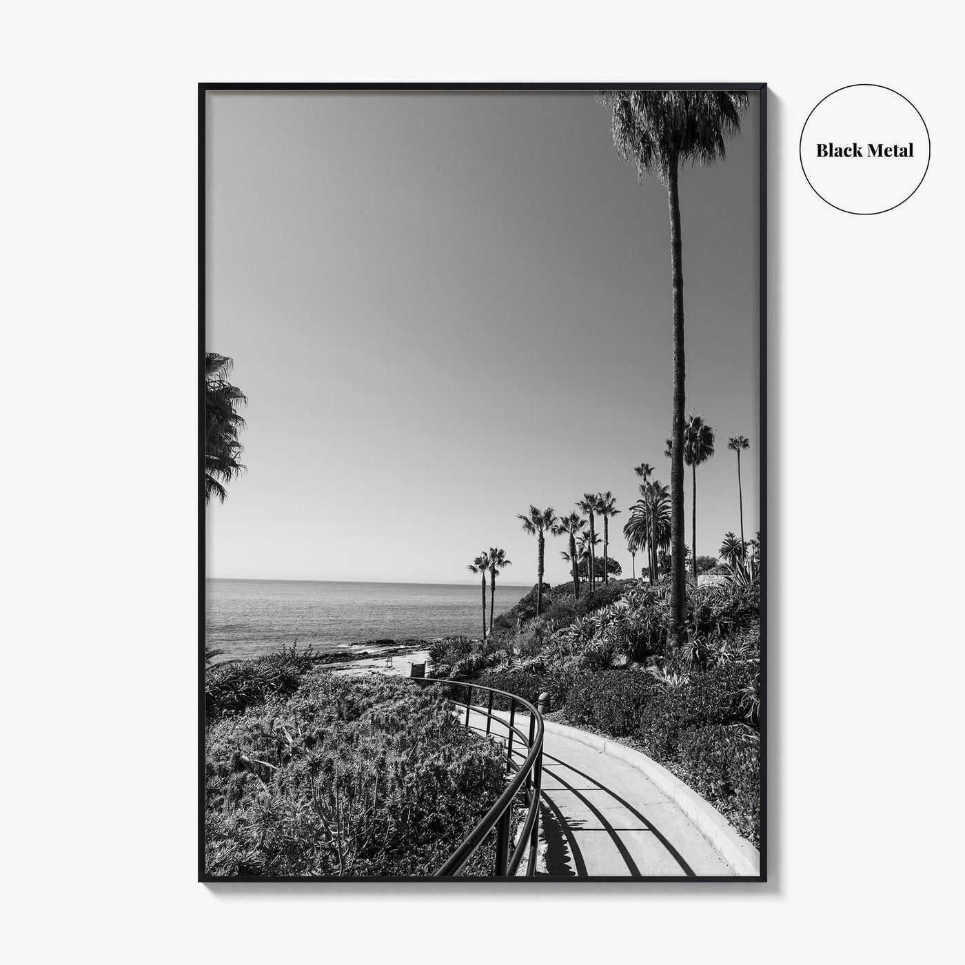 Laguna Beach Black and White Fine Art Photo Print, Orange County, California, USA