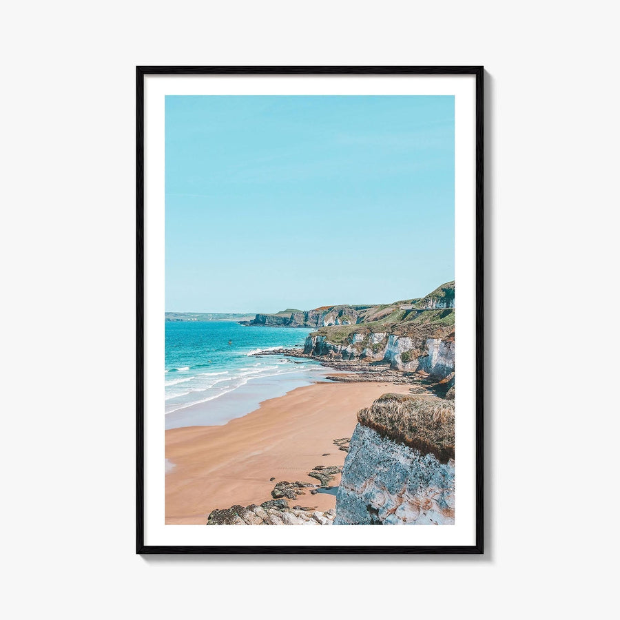 Portrush Fine Art Photo Print, White Rocks Beach, Irish Sea, Northern Ireland Poster, UK