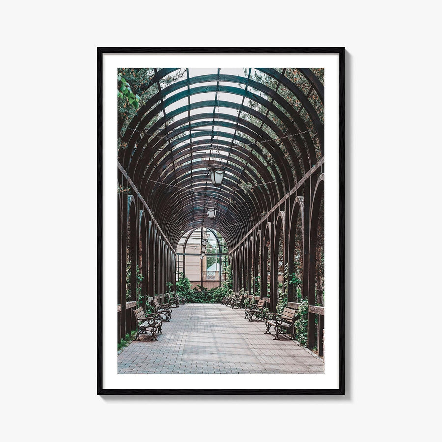 Lincoln Park Fine Art Photo Print, Chicago Illinois USA, Wooden Arch Pavilion Poster