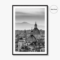 Rome Black and White Fine Art Photo Print, Castel Sant'Angelo Vatican Italy Poster