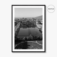 Chattanooga Black and White Fine Art Photo Print, Tennessee, Walking Market Street Bridges