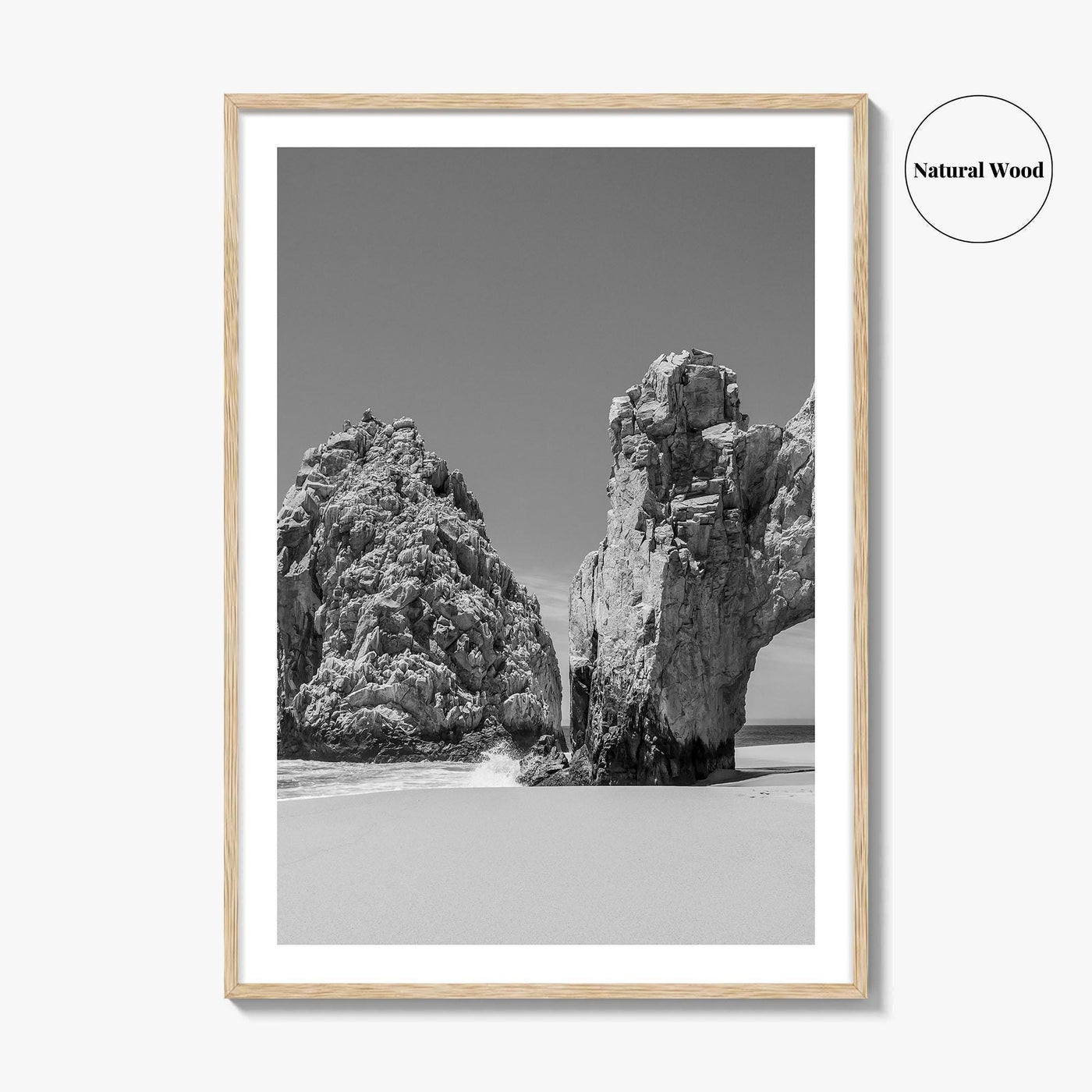 Cabo San Lucas Black and White Fine Art Photo Print, Mexico Poster