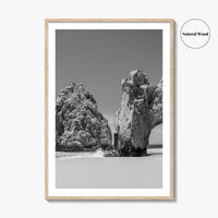 Cabo San Lucas Black and White Fine Art Photo Print, Mexico Poster