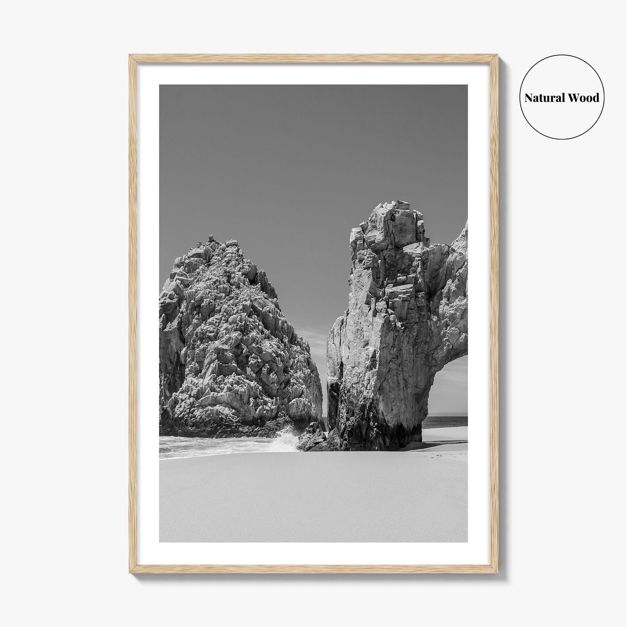 Cabo San Lucas Black and White Fine Art Photo Print, Mexico Poster