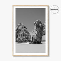 Cabo San Lucas Black and White Fine Art Photo Print, Mexico Poster